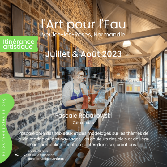 Pascale Robakowski / Céramiste | Expo Été 2023 Veules-les-Roses | l'Art pour l'Eau - lesjourneesbleues.org